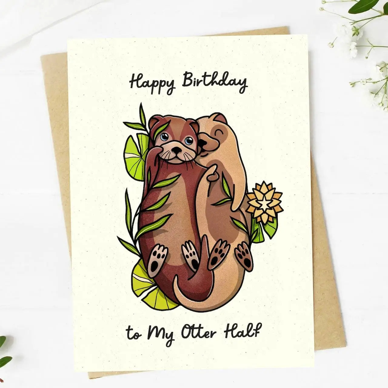 Happy Birthday to my Otter Half - Card
