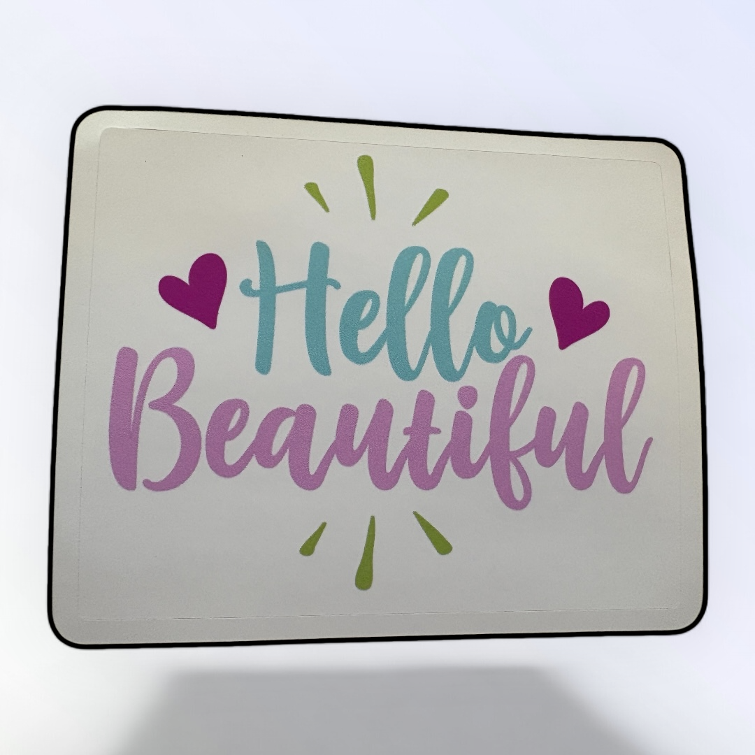 Hello Beautiful Waterproof Sticker