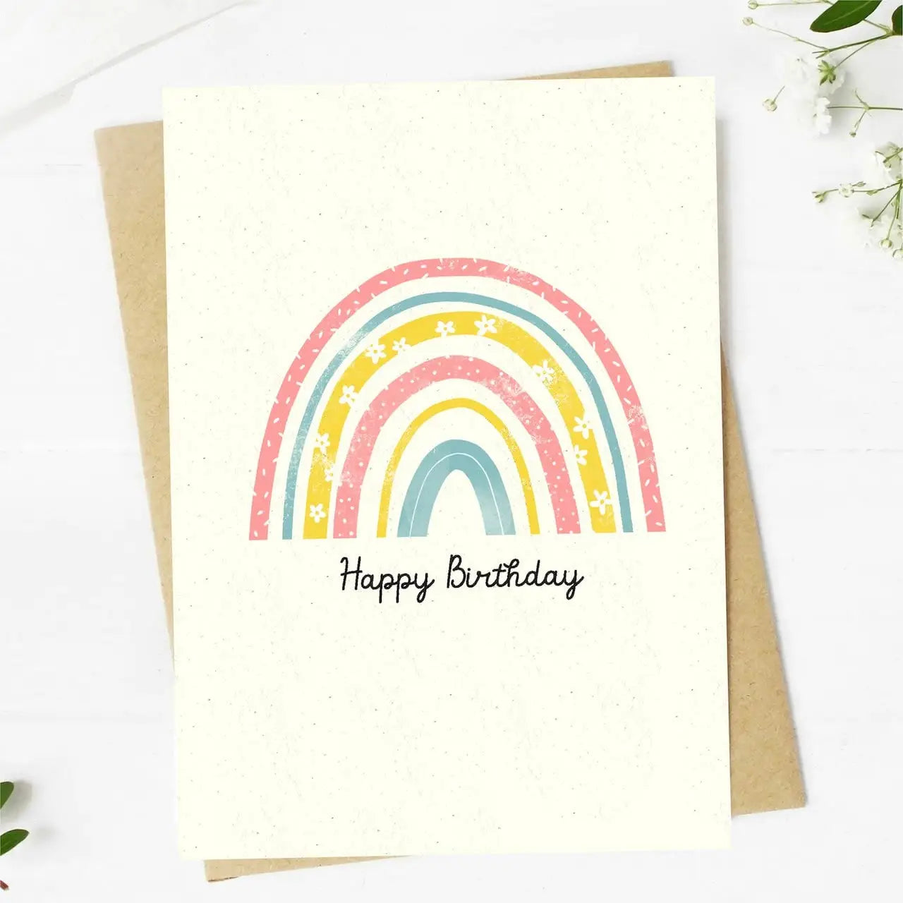 Rainbow Happy Birthday - Card