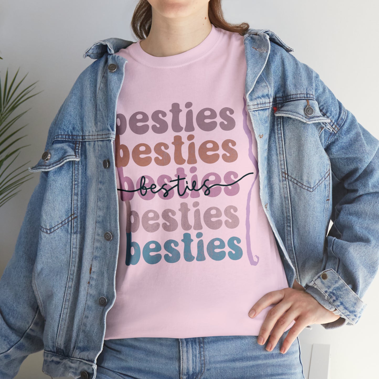 Besties 6times   --  Unisex Heavy Cotton Tee ...Explore our t-shirts, where comfort meets style, ensuring you both look and feel your best.