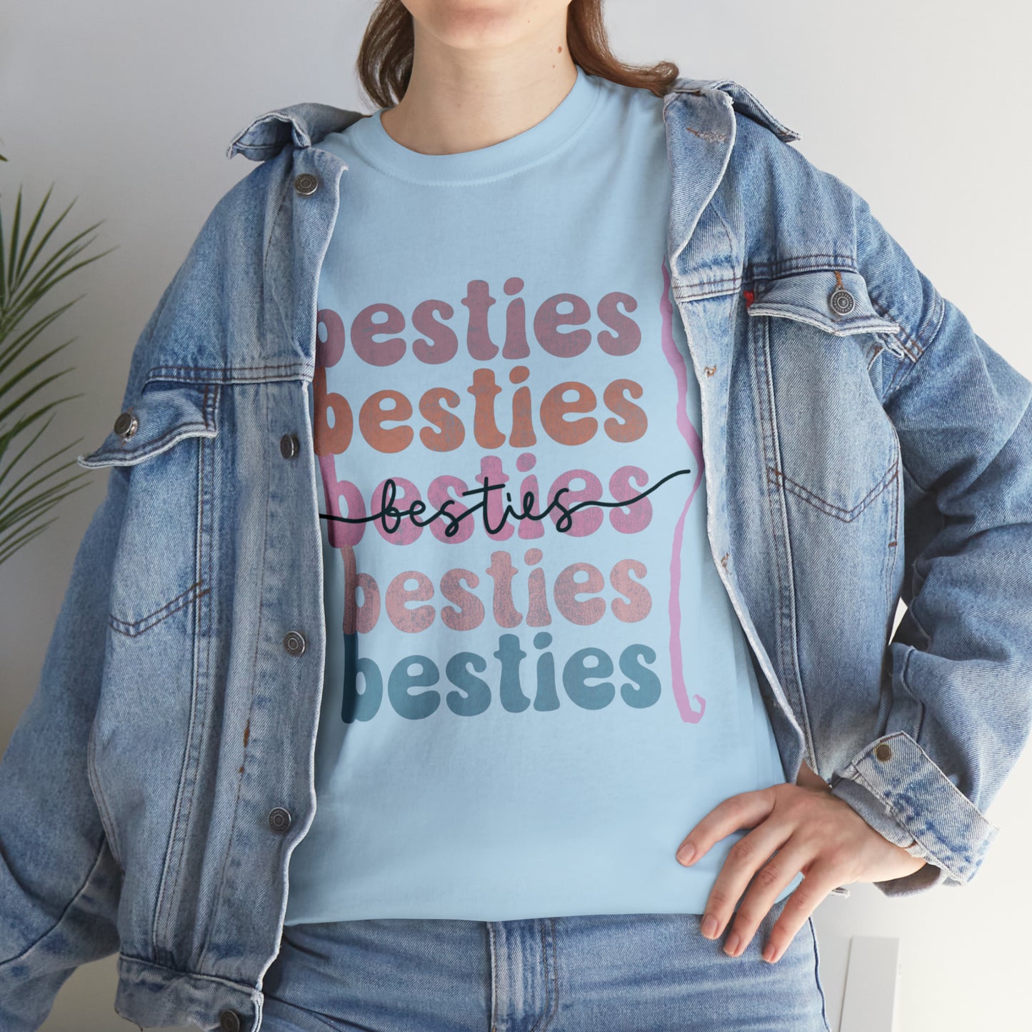 Besties 6times   --  Unisex Heavy Cotton Tee ...Explore our t-shirts, where comfort meets style, ensuring you both look and feel your best.